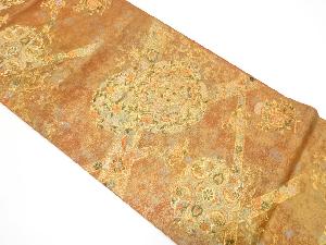 正倉宝相華文織り出し袋帯